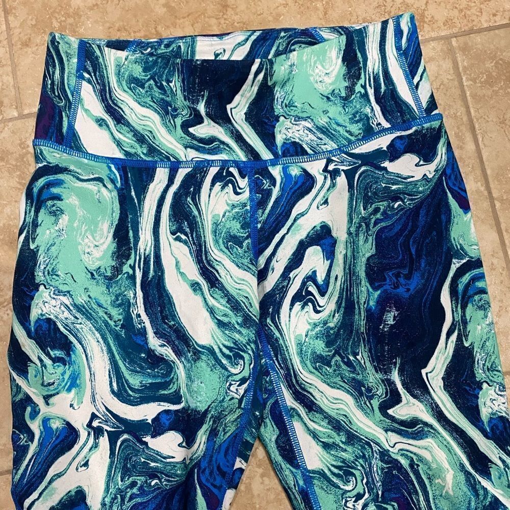 Patagonia Caribbean Marble Print Swirl Leggings - Picture 4 of 7